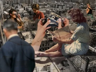 20s vintage collage